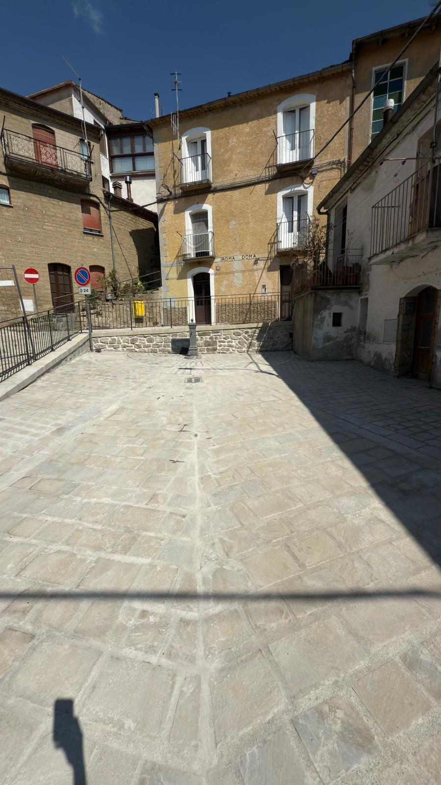 La piazza dopo l'intervento
