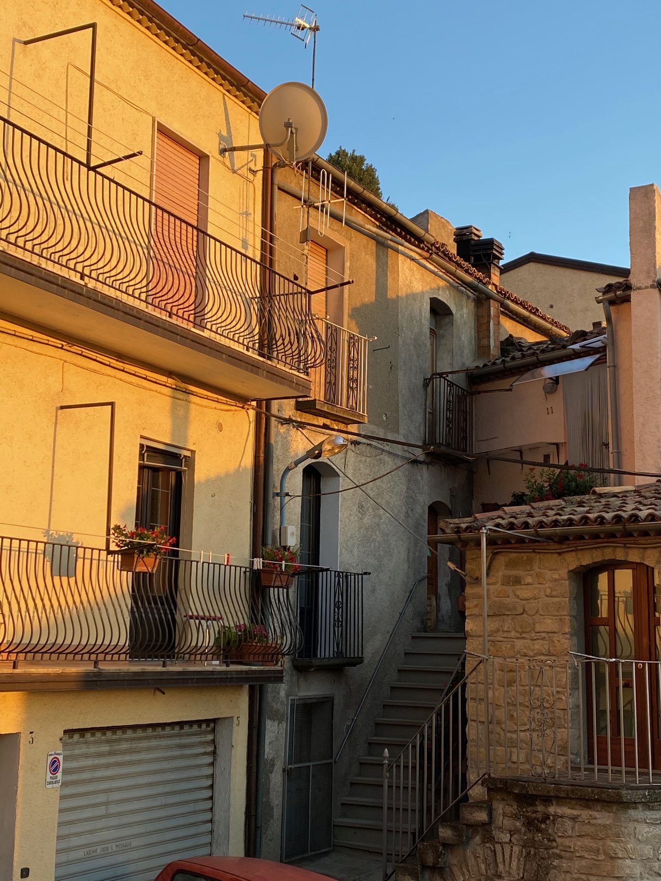 Prospetto nord prima dell'intervento