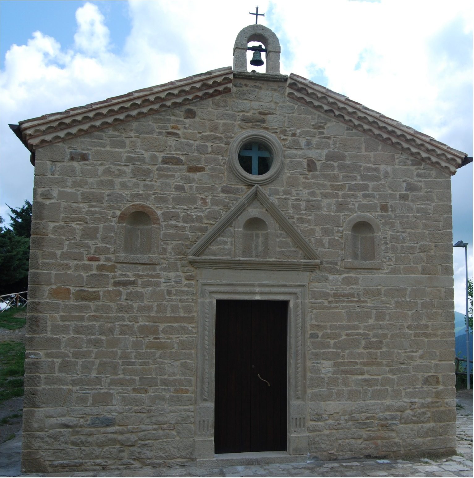Cappella di San Cataldo dopo l'intervento, facciata